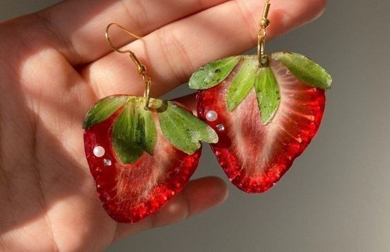 گوشواره میوه ای کوچک و سبک برای استفاده روزمره