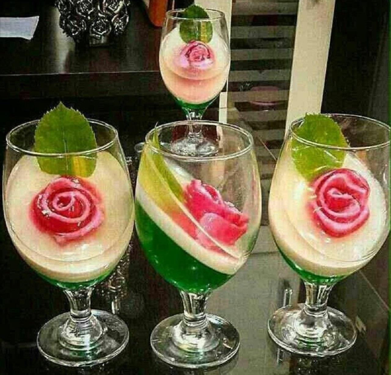 مدل ژله لیوانی یلدایی لاکچری برای مهمانی