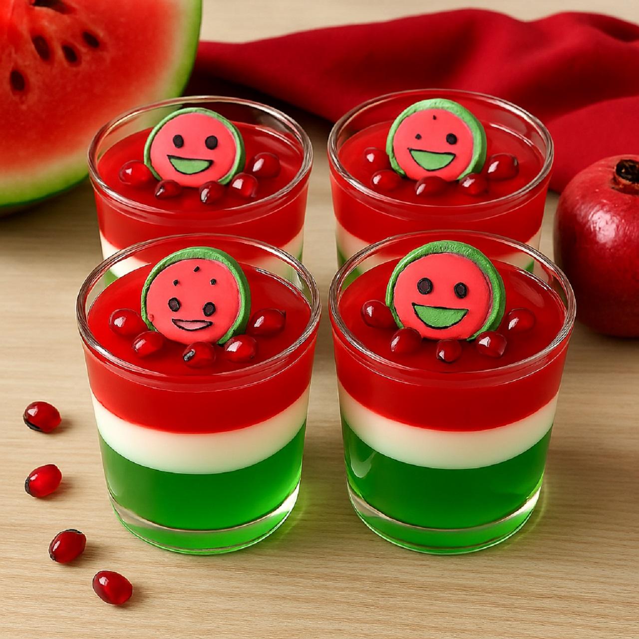 ژله شب یلدا لیوانی برای بچهها