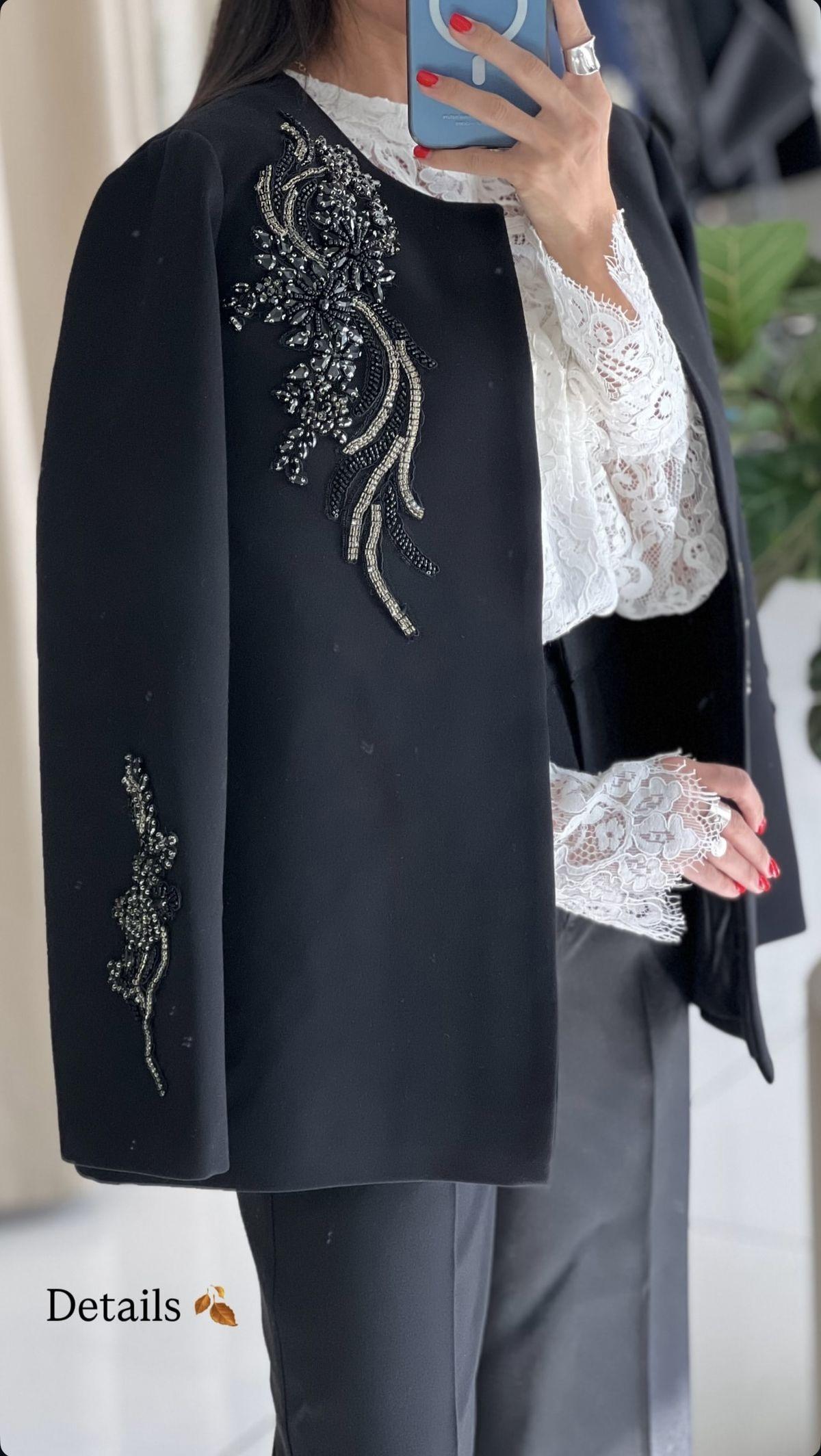 کت و شلوار زنانه مجلسی جواهردوزی