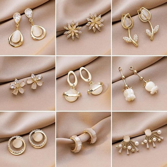 گوشواره طلا دخترانه مناسب موهای کوتاه