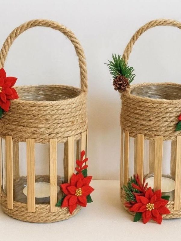 کاردستی با کنف و ریسمان برای دکور دیوار