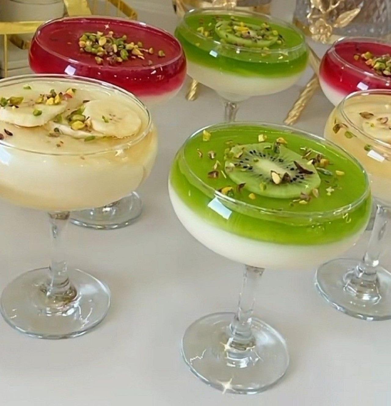 مدل ژله لیوانی یلدایی شیک و لاکچری