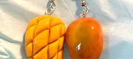 گوشواره میوه ای دخترانه, گوشواره میوه ای فانتزی, گوشواره میوه ای مینیمال, گوشواره طرح میوه, گوشواره میوه ای دست ساز, گوشواره توت فرنگی, گوشواره گیلاس, گوشواره لیمو, گوشواره میوه ای تابستانی, گوشواره فانتزی دخترانه