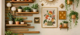 تزیین دیوار پذیرایی خانه عروس