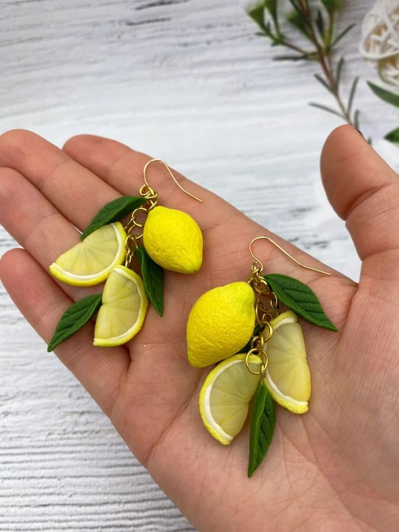 مدل گوشواره میوه‌ای تابستانی با طراحی فانتزی
