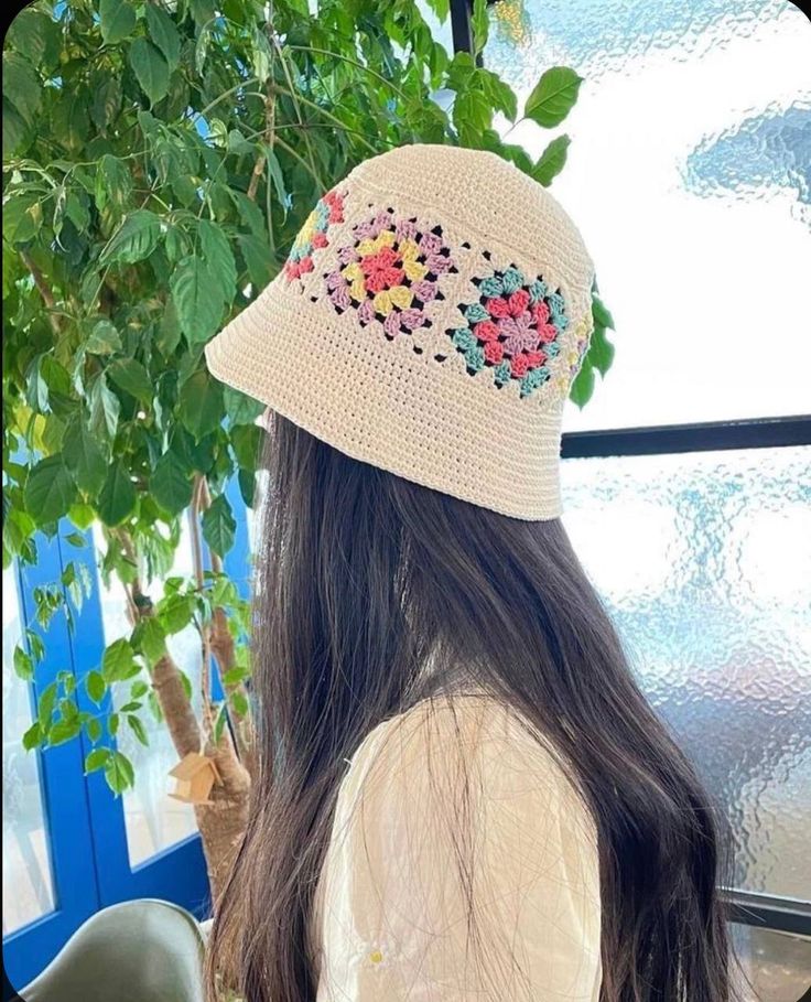 کلاه تابستانه مکرومه با فرم متفاوت