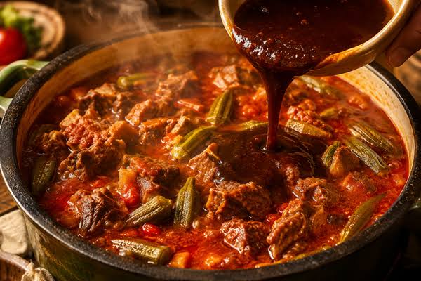 خورشت بامیه اهوازی