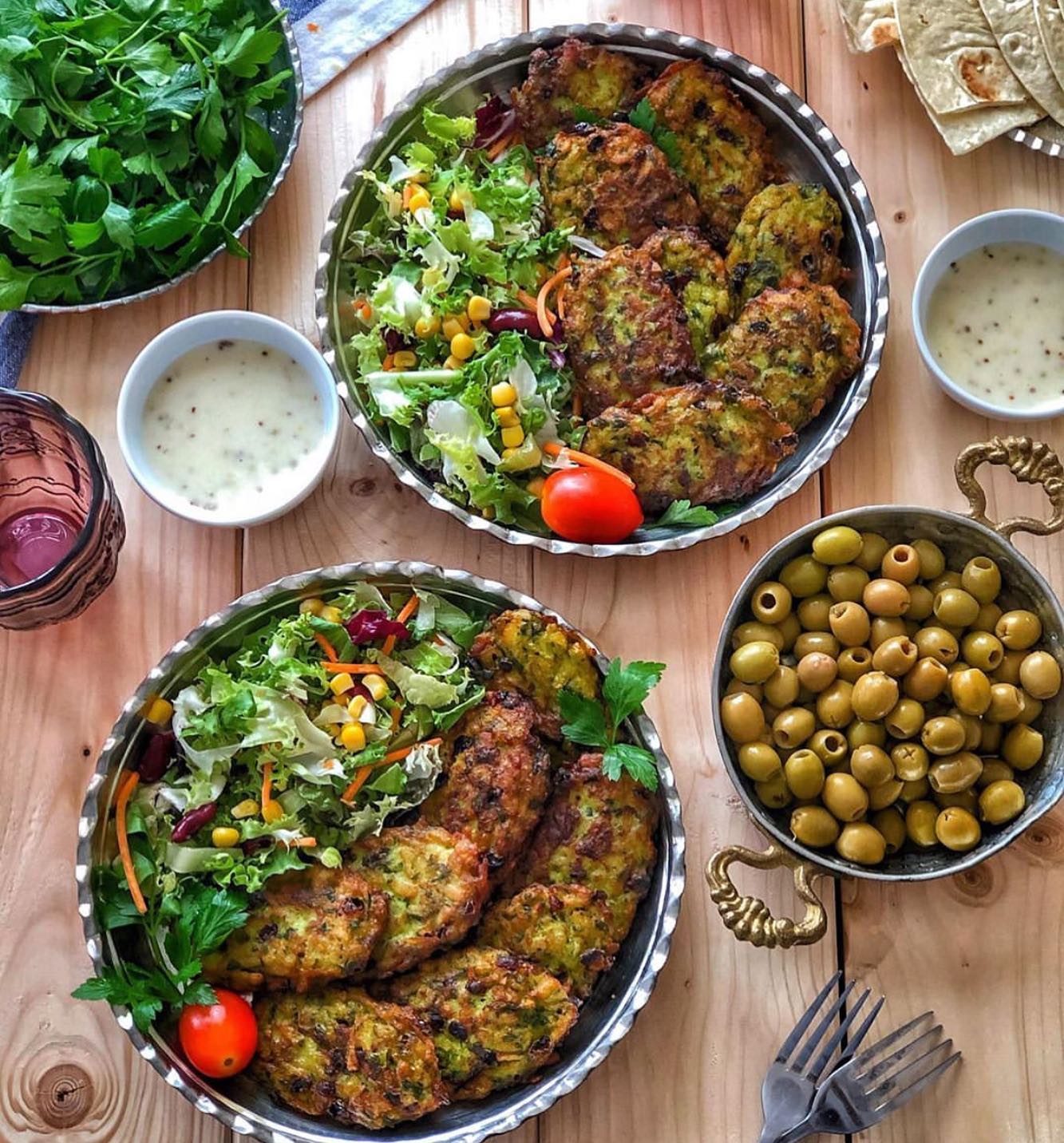 غذا با اسفناج و سیب زمینی برای شام