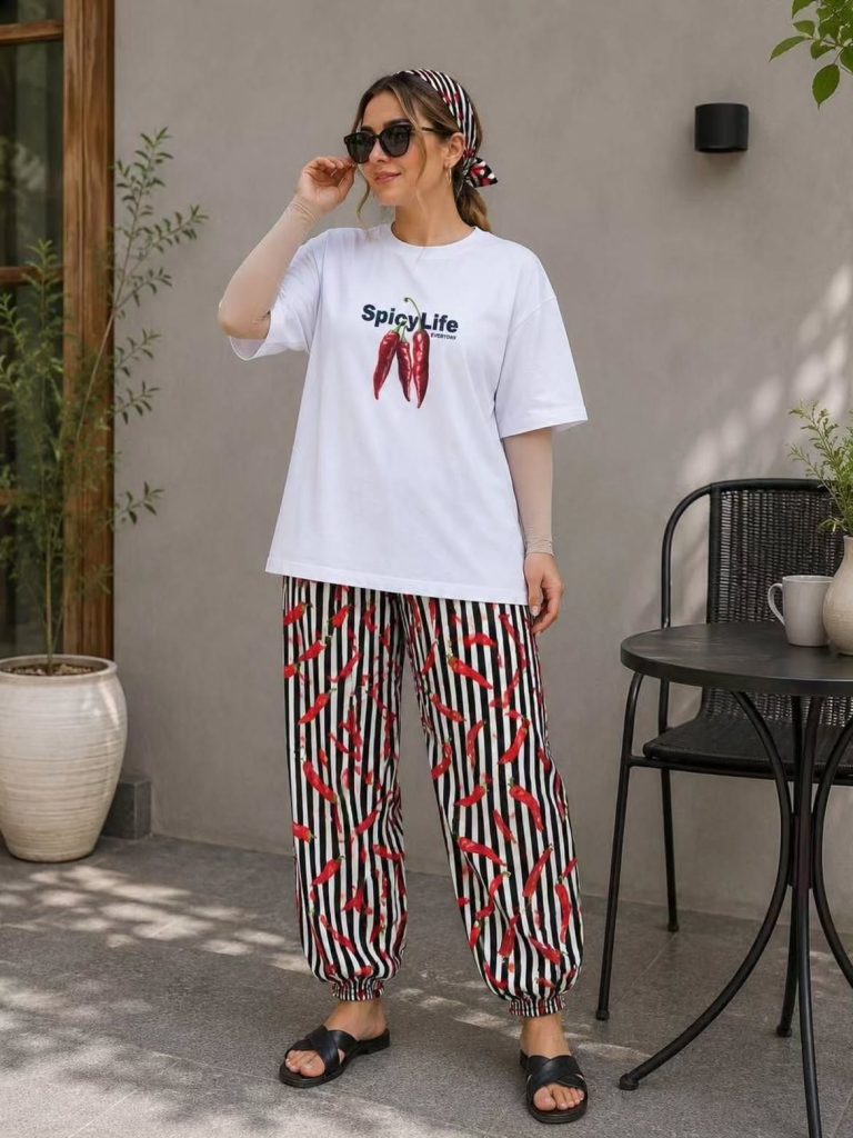 مدل لباس زنانه با طرح فلفل