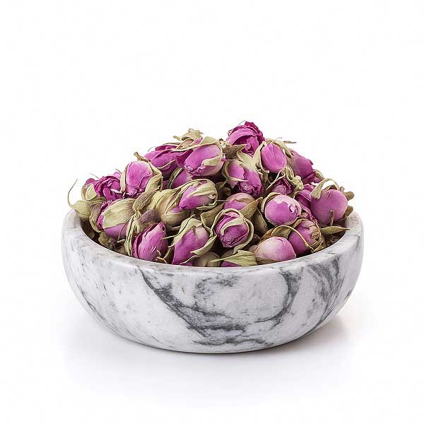 غنچه گل محمدی برای خشک کردن در خانه