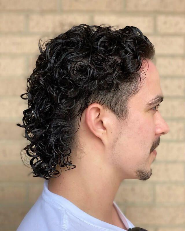 مدل موی Curly Mullet مردانه
