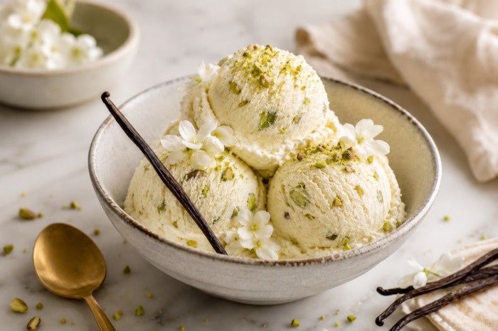 طرز تهیه بستنی سنتی زعفرانی بدون ثعلب