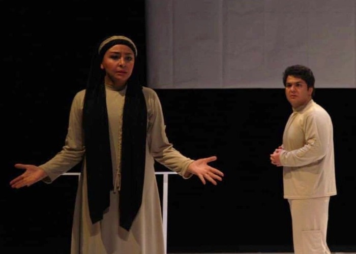 مه لقا باقری و رسول نقوی در تئاتر