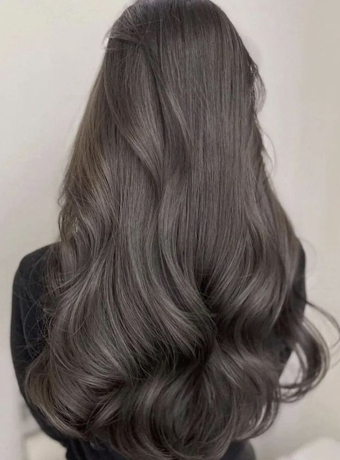 رنگ موی دودی قهوه‌ای طبیعی