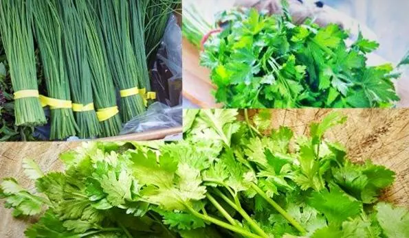 سبزی قورمه سبزی تازه و خرد شده