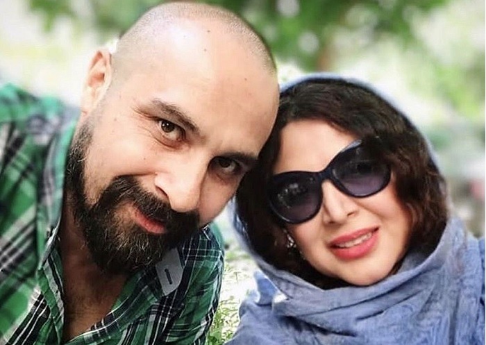 شهره سلطانی و همسرش بهروز پناهنده