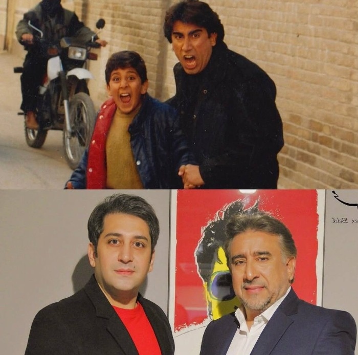 وحید شیخ زاده در کنار محمود دینی بازیگر سریال آینه عبرت وحید شیخ زاده در کنار محمود دینی بازیگر آینه عبرت
