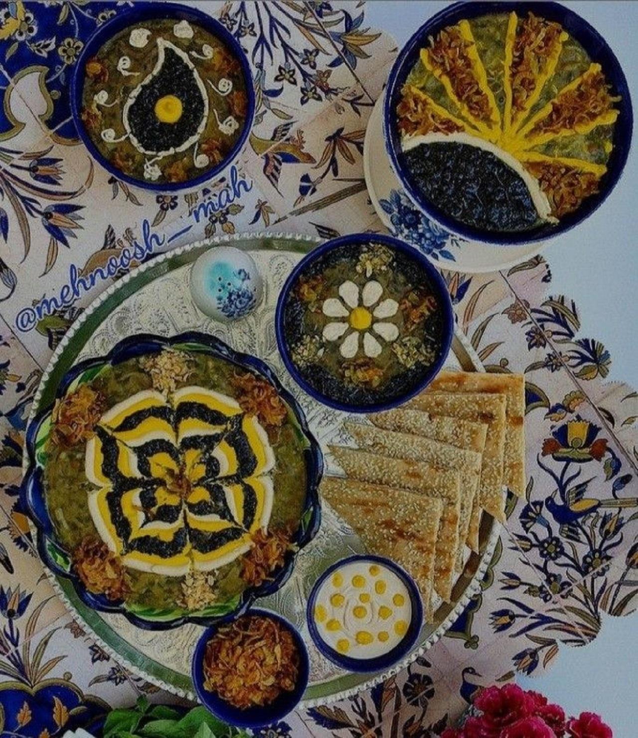 مدل جدید تزیین آش رشته برای نذری
