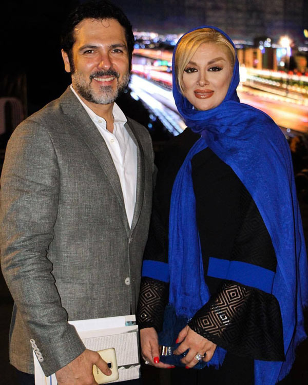 کوروش تهامی و همسرش پونه یزدانی