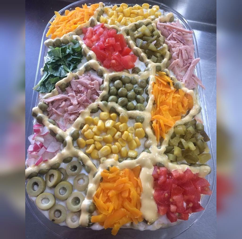 مدل تزیین سالاد ماکارونی شیک و مجلسی