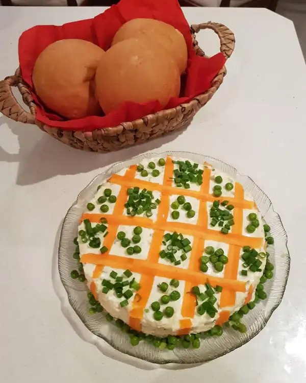 تزیین سالاد الویه برای مهمانی و دورهمی