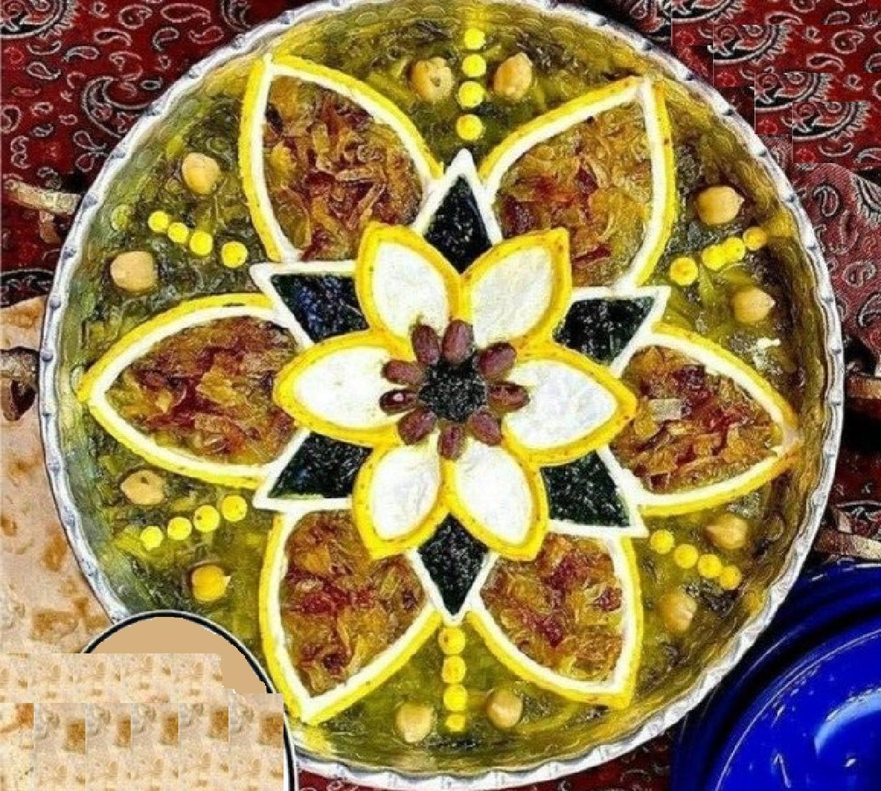 مدل تزیین آش رشته برای مراسم نذری