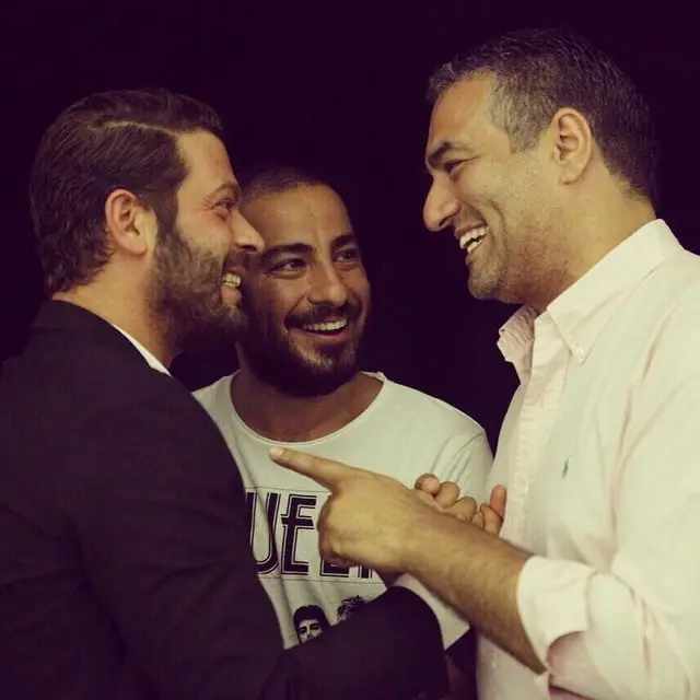 سام نوری در کنار بازیگران سینما