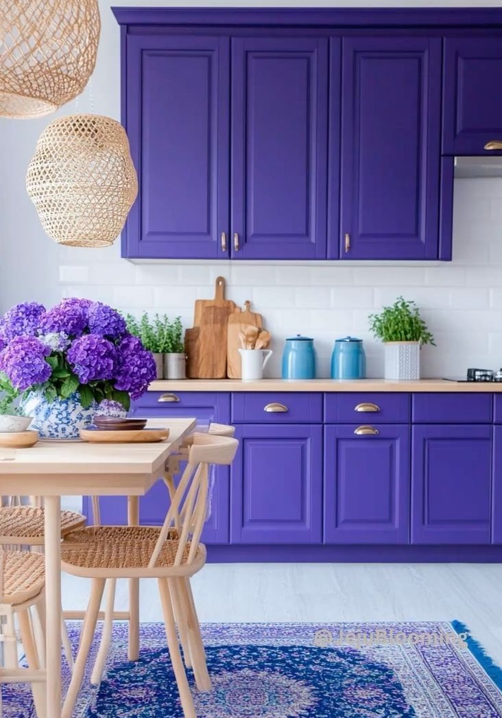 کابینت آبی خاص آشپزخانه