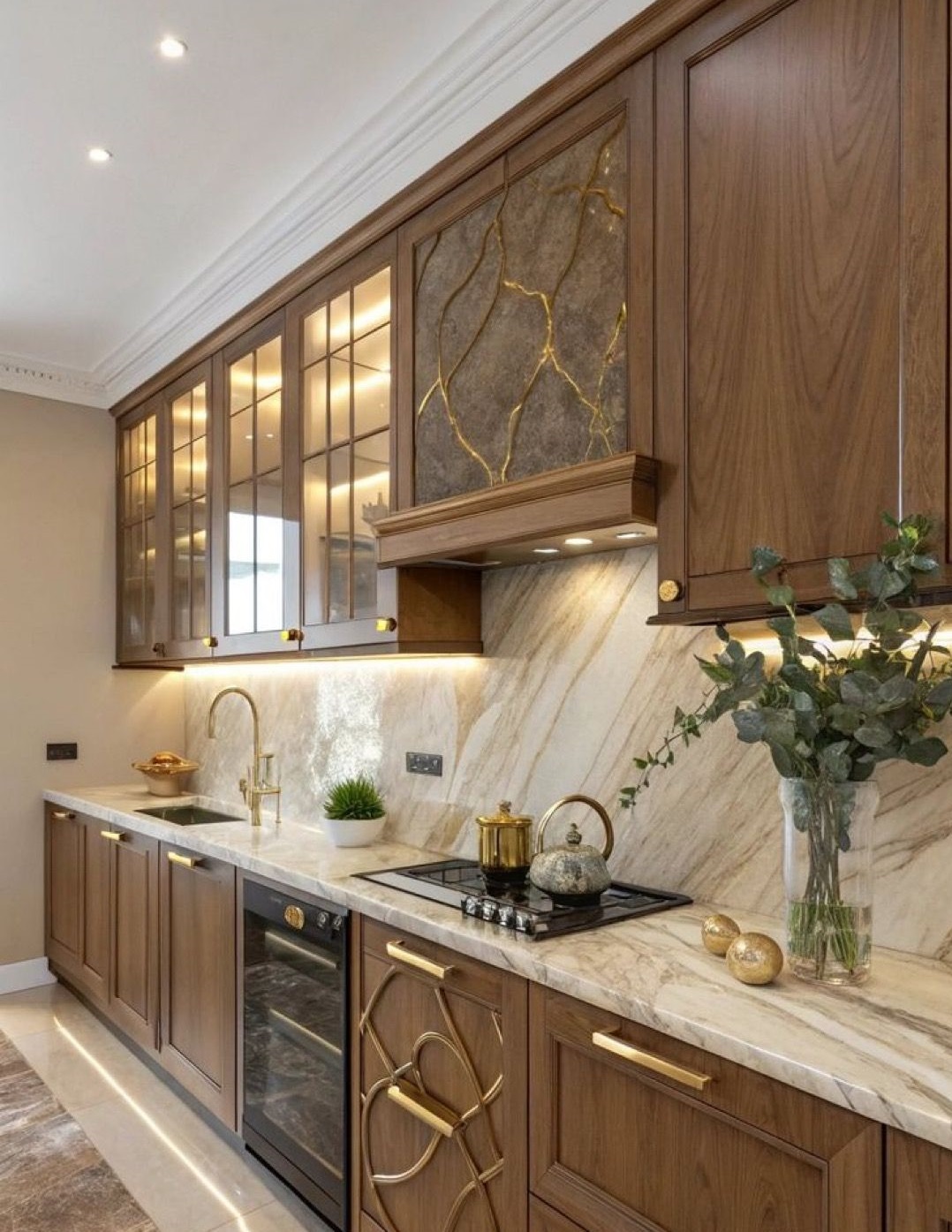مدل کابینت چوبی مدرن آشپزخانه