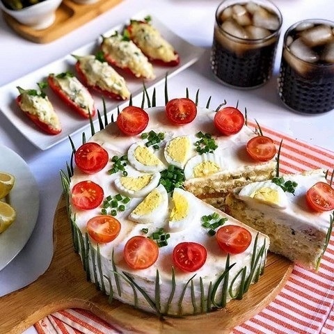 مدل متفاوت تزیین سالاد الویه مجلسی
