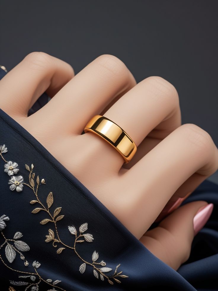 مدل رینگ پهن زنانه