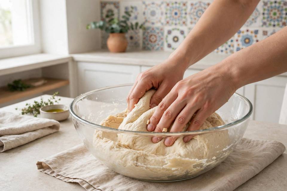 آماده سازی خمیر چانتیک پیده ترکیه