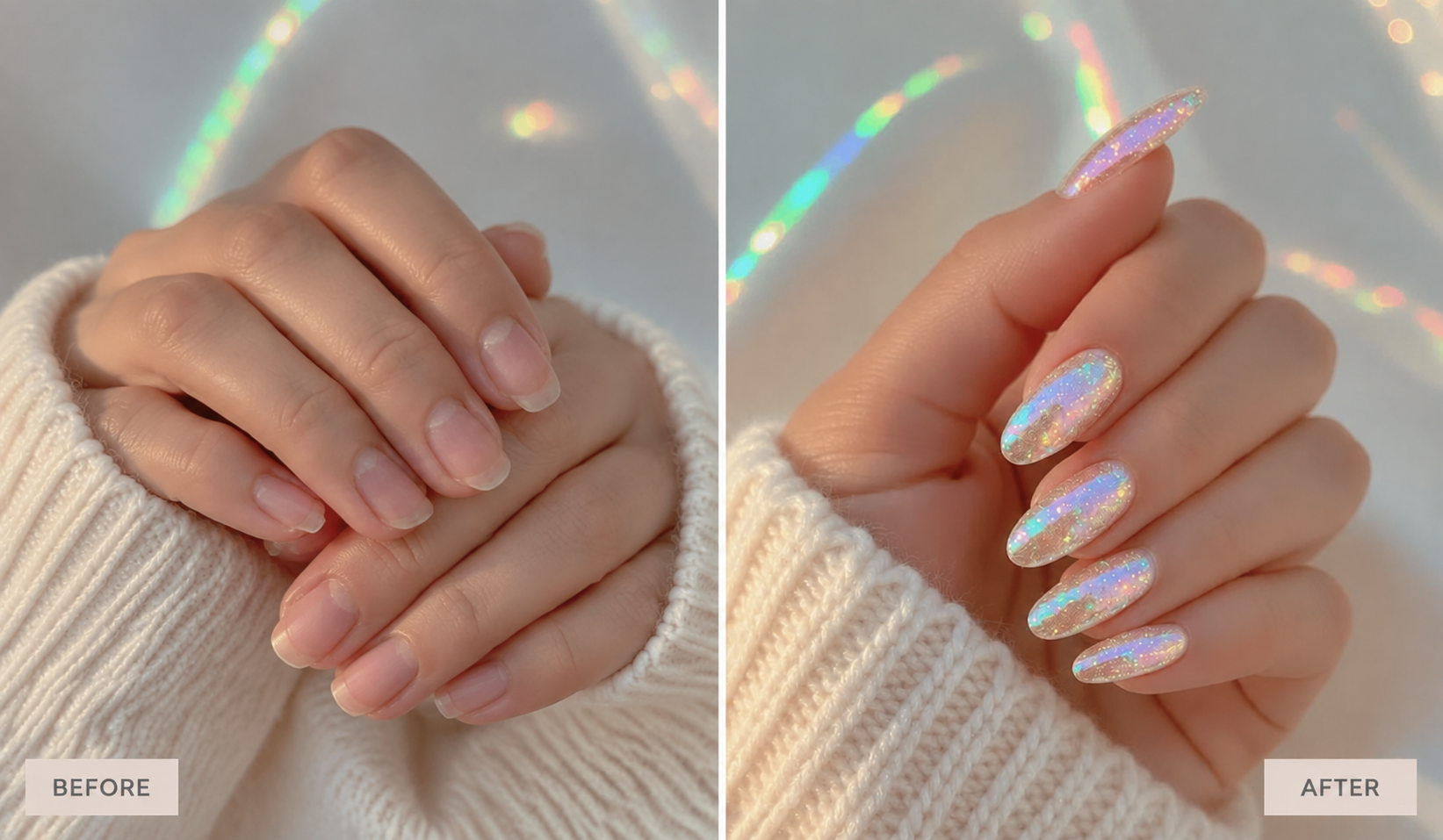 مدل فرنچ و ژلیش ناخن دخترانه