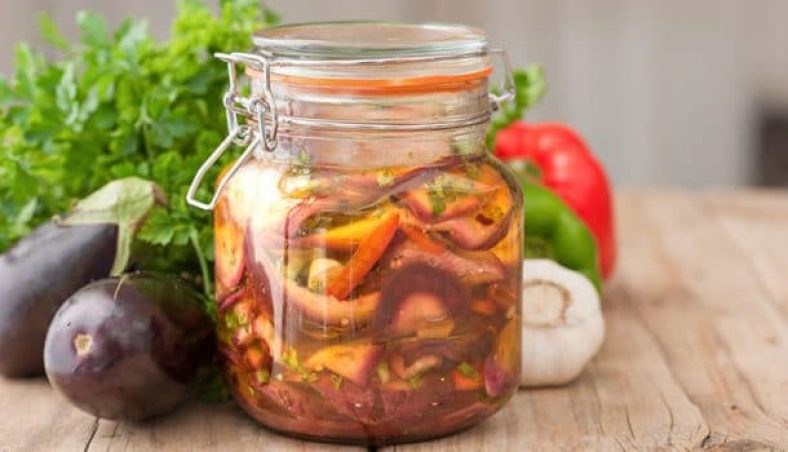 ترشی بادمجان خانگی