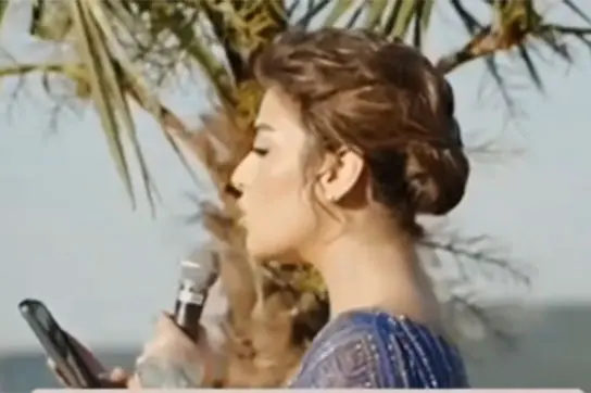 ریحانه پارسا عاقد در مراسم عقد در استانبول