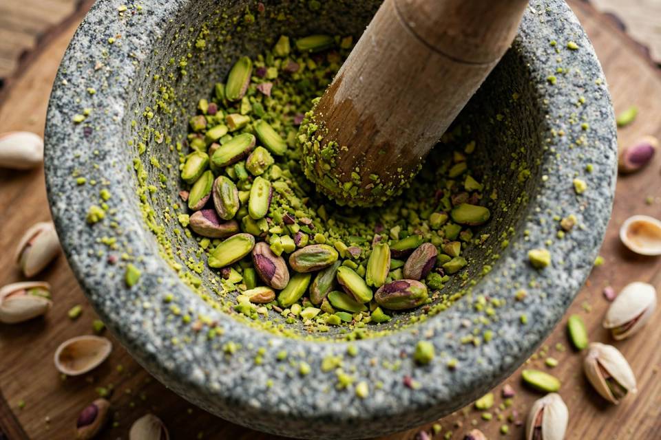 چیدن لایه های خمیر یوفکا برای تهیه باقلوا لبنانی
