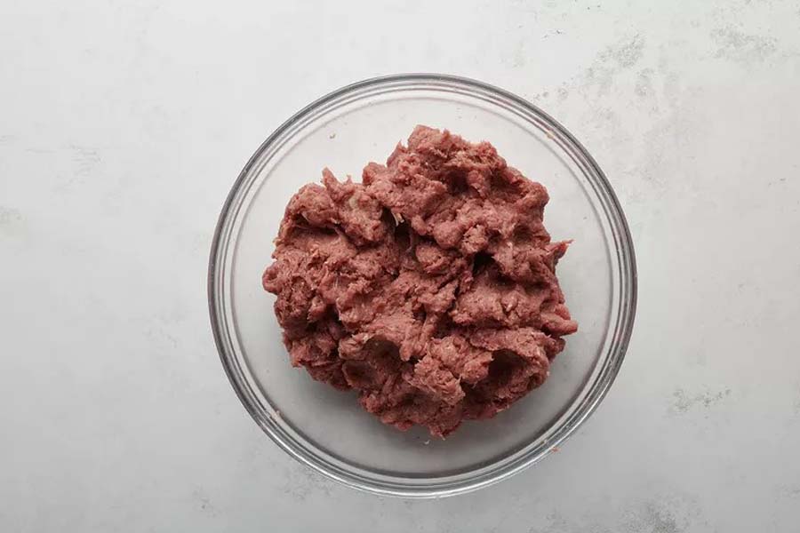 ورز دادن مایه کباب کوبیده