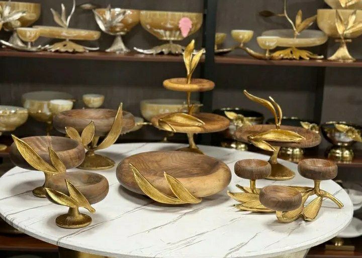 مدل فانتزی ظروف چوبی پذیرایی