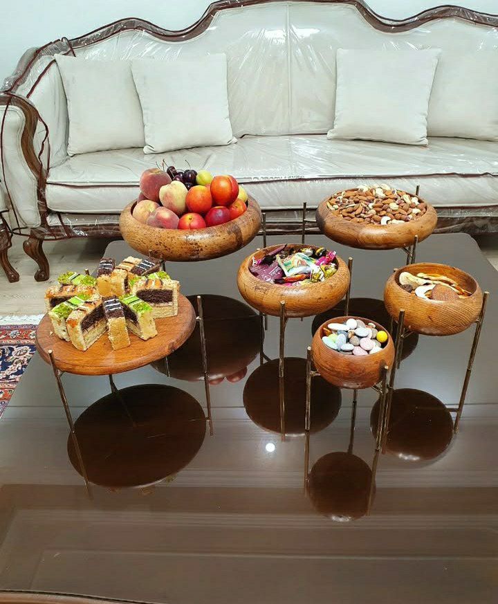 ظرف چوبی چندخانه با طراحی متفاوت