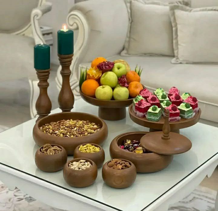 چیدمان ظروف چوبی در دکوراسیون منزل