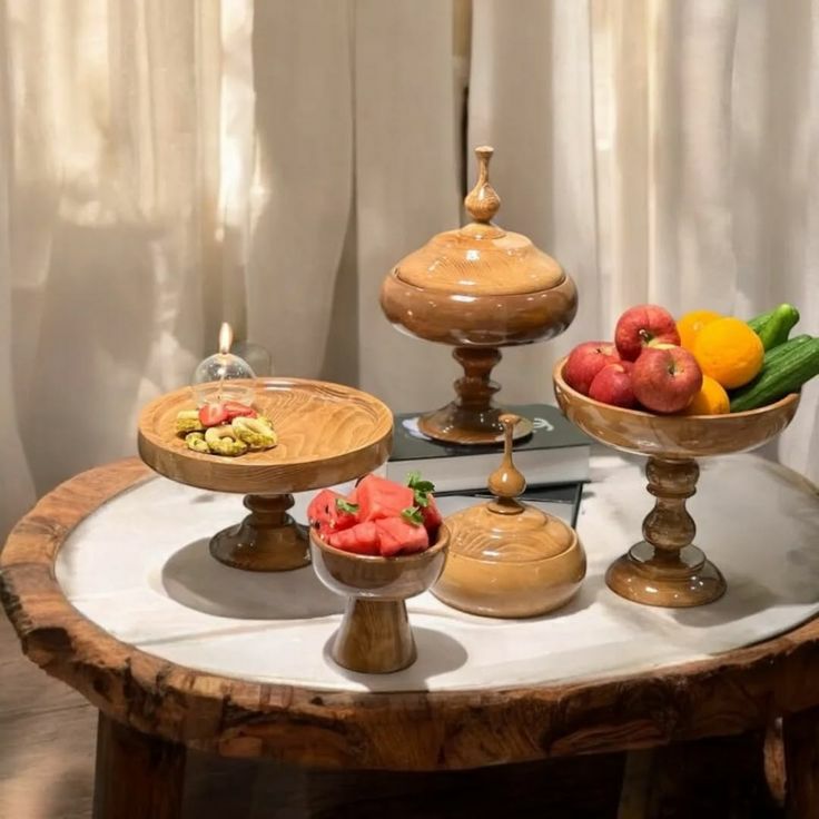 ظرف چوبی فانتزی برای پذیرایی