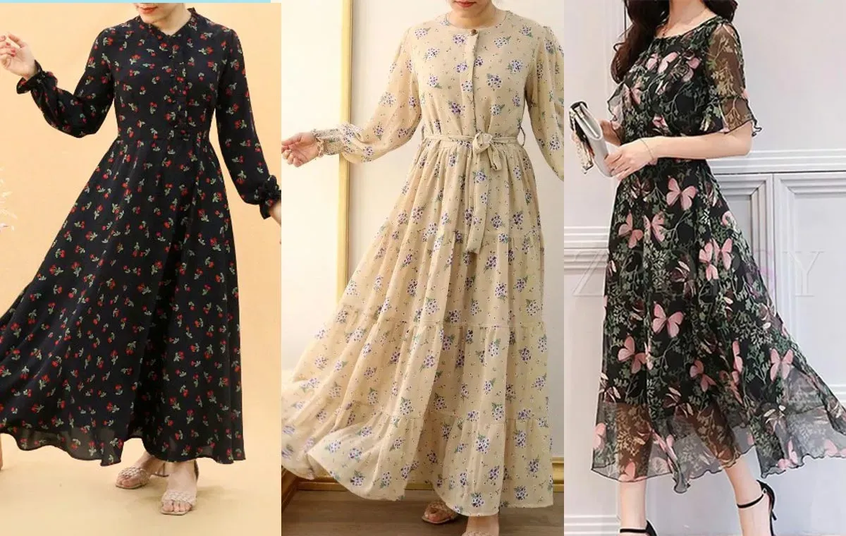 مدل پیراهن حریر تابستانی زنانه