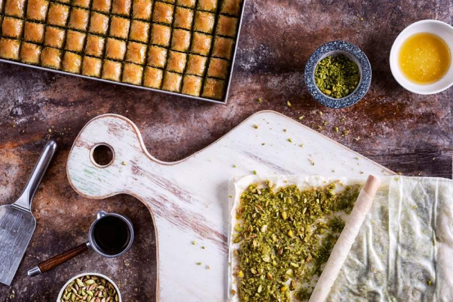 باقلوا پسته‌ای؛ یکی از محبوب‌ترین انواع باقلوا