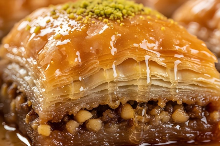 برش منظم باقلوا