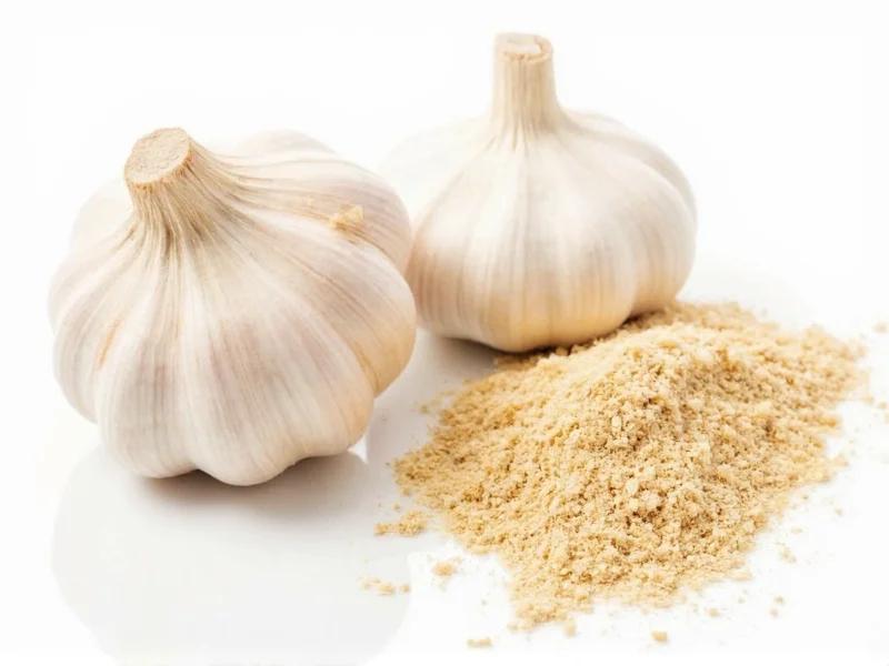 حبه های سیر تازه برای تهیه آب سیر