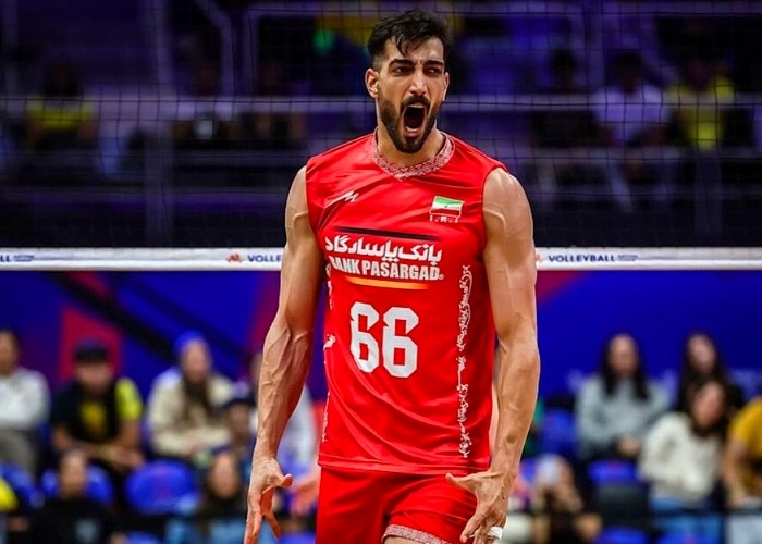 سید عیسی ناصری مدافع میانی تیم ملی والیبال ایران