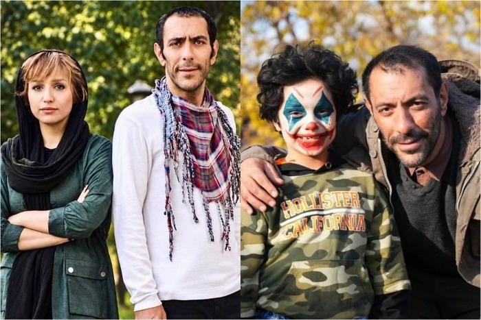 علیرضا مهران در کنار همسرش و پسرش