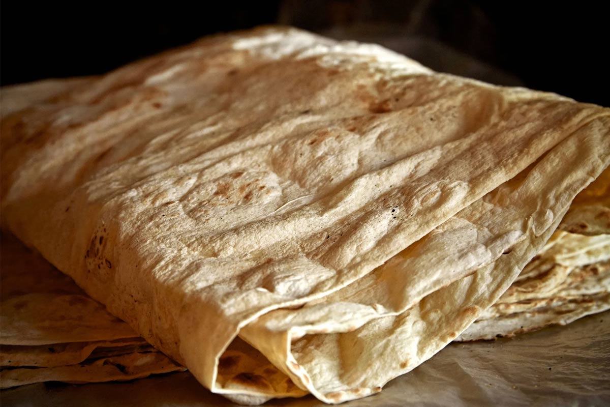 نان لواش خانگی